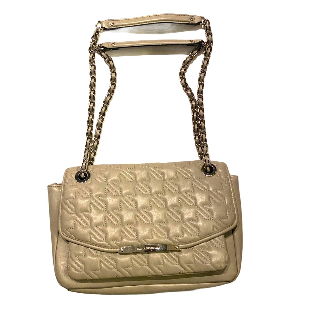Dana Buchman quilted leather shoulder purse.